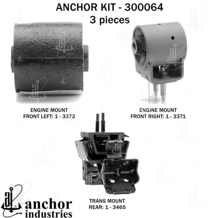 ANCHOR MOUNTS 300064 ENGINE MNT KIT