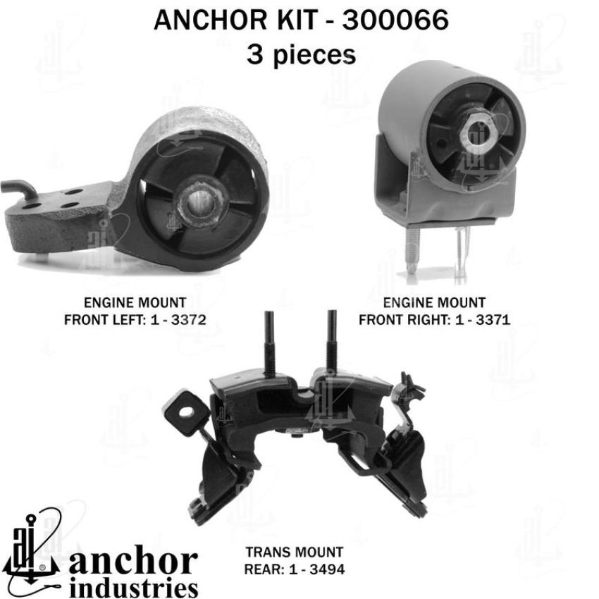 ANCHOR MOUNTS 300066 ENGINE MNT KIT