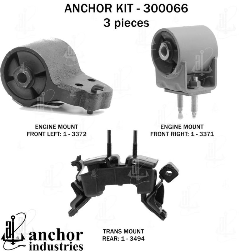 ANCHOR MOUNTS 300066 ENGINE MNT KIT