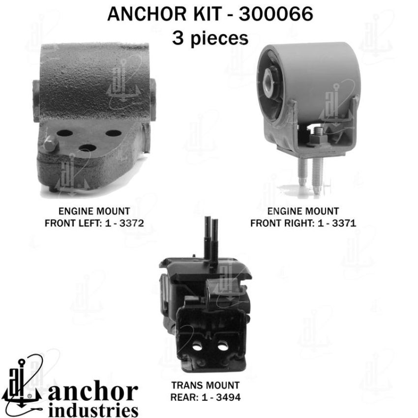 ANCHOR MOUNTS 300066 ENGINE MNT KIT