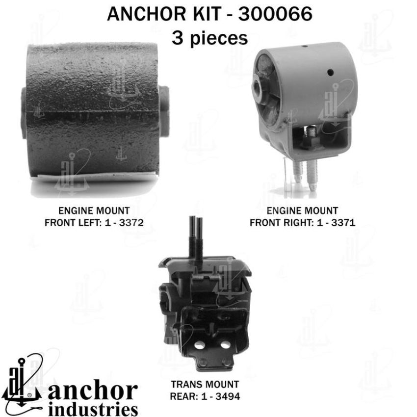ANCHOR MOUNTS 300066 ENGINE MNT KIT