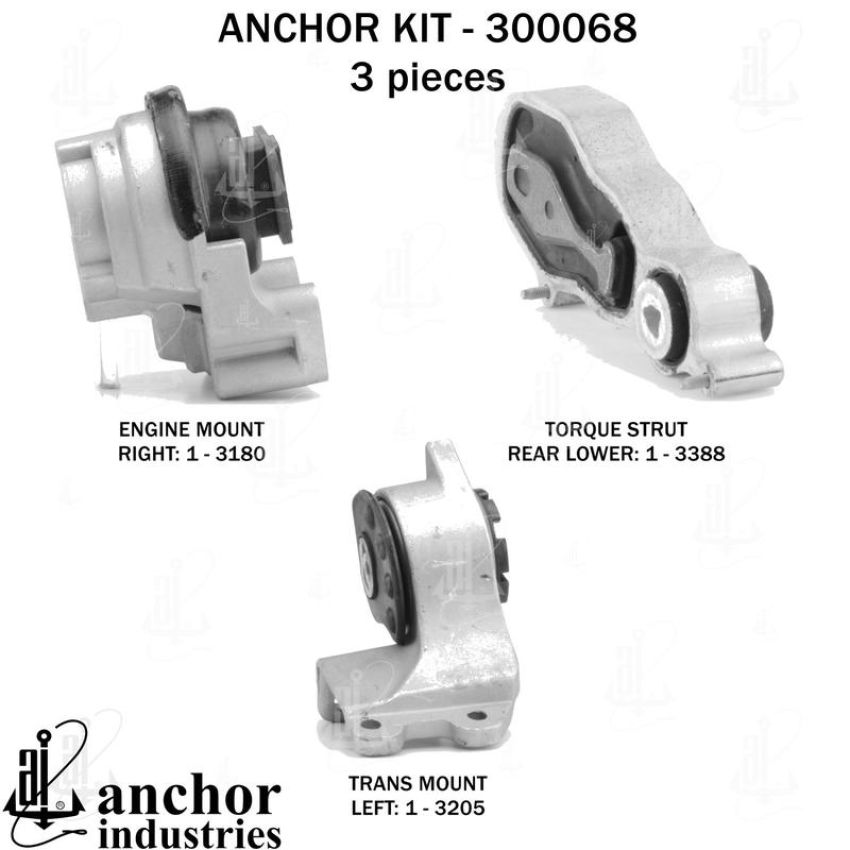 ANCHOR MOUNTS 300068 ENGINE MNT KIT