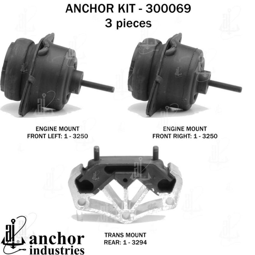 ANCHOR MOUNTS 300069 ENGINE MNT KIT