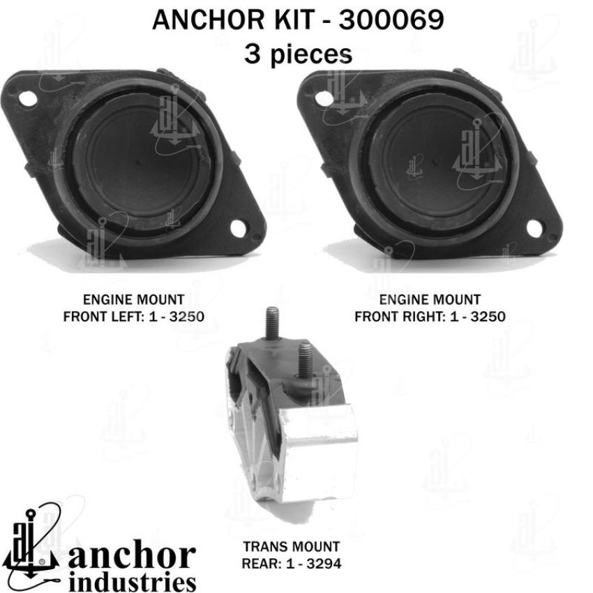 ANCHOR MOUNTS 300069 ENGINE MNT KIT