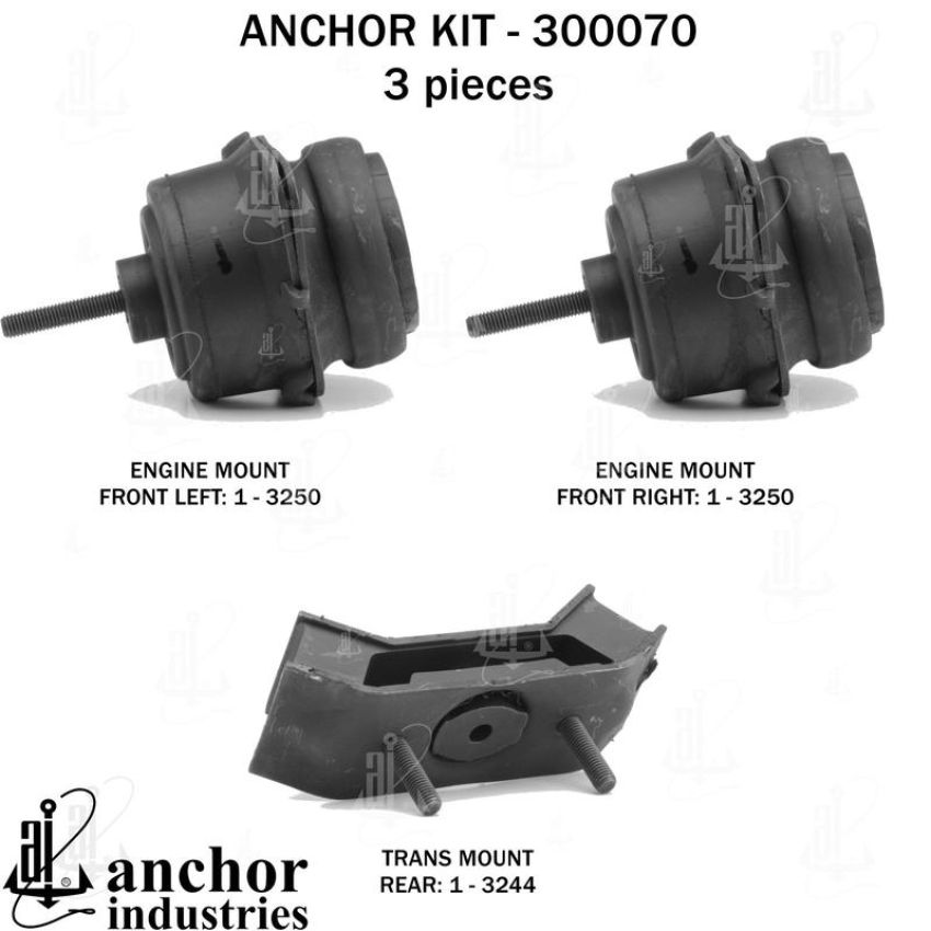 ANCHOR MOUNTS 300070 ENGINE MNT KIT