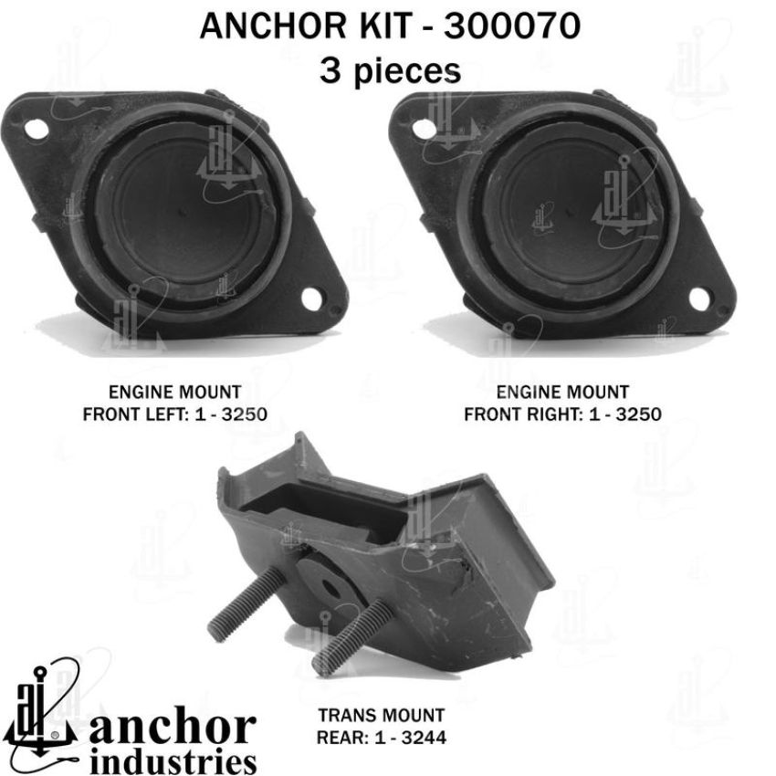 ANCHOR MOUNTS 300070 ENGINE MNT KIT