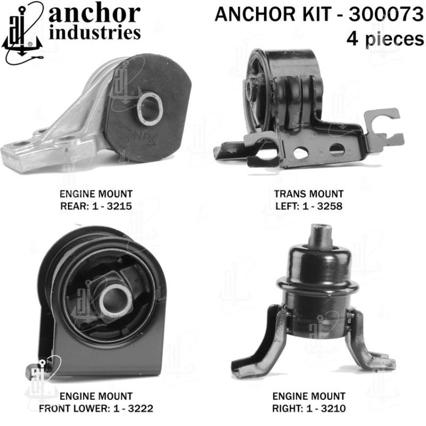 ANCHOR MOUNTS 300073 ENGINE MNT KIT