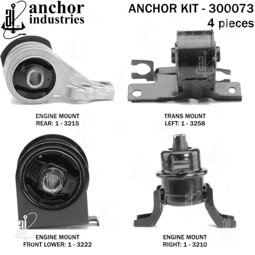 ANCHOR MOUNTS 300073 ENGINE MNT KIT