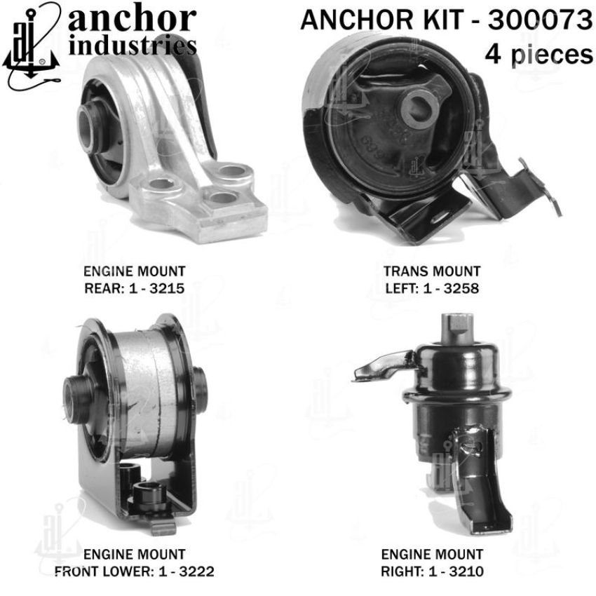 ANCHOR MOUNTS 300073 ENGINE MNT KIT
