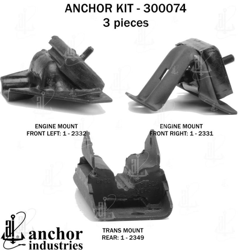 ANCHOR MOUNTS 300074 ENGINE MNT KIT