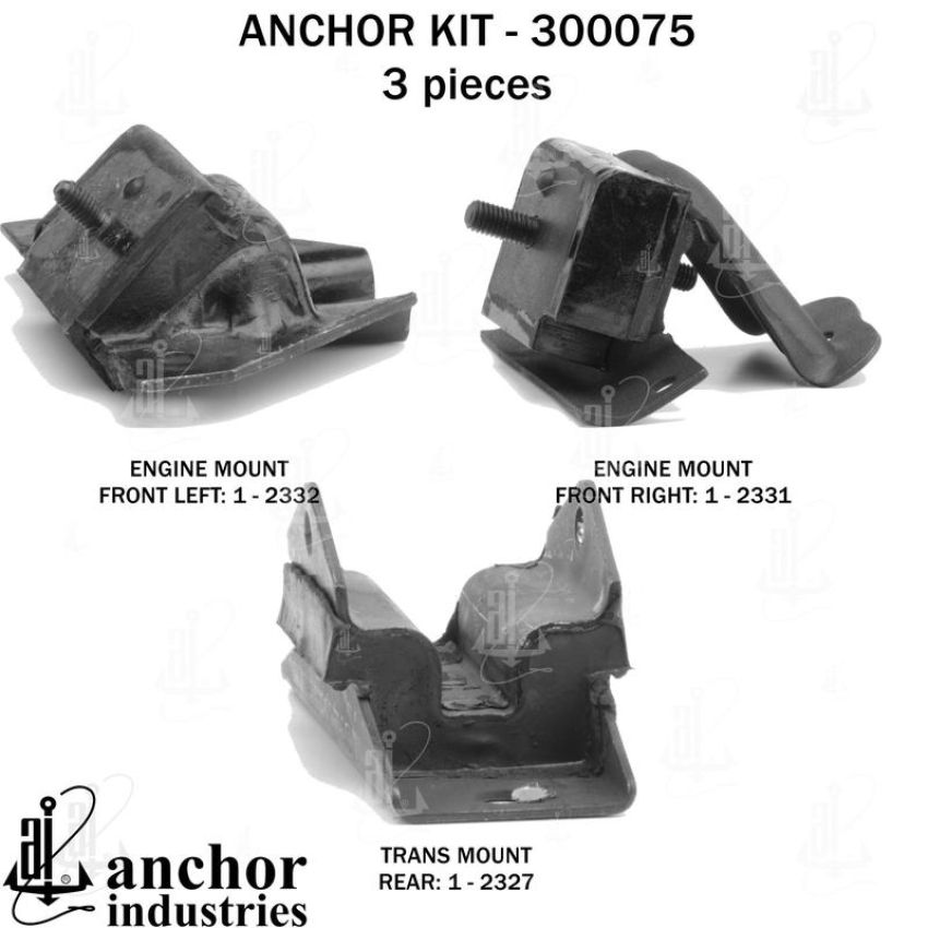 ANCHOR MOUNTS 300075 ENGINE MNT KIT
