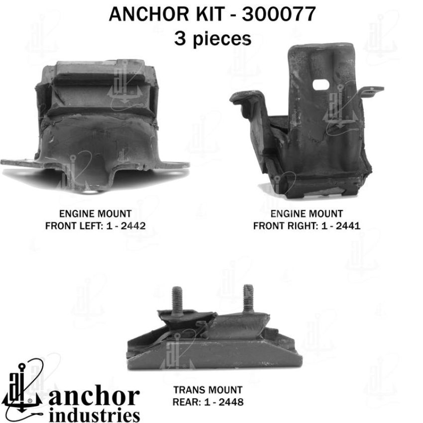ANCHOR MOUNTS 300077 ENGINE MNT KIT