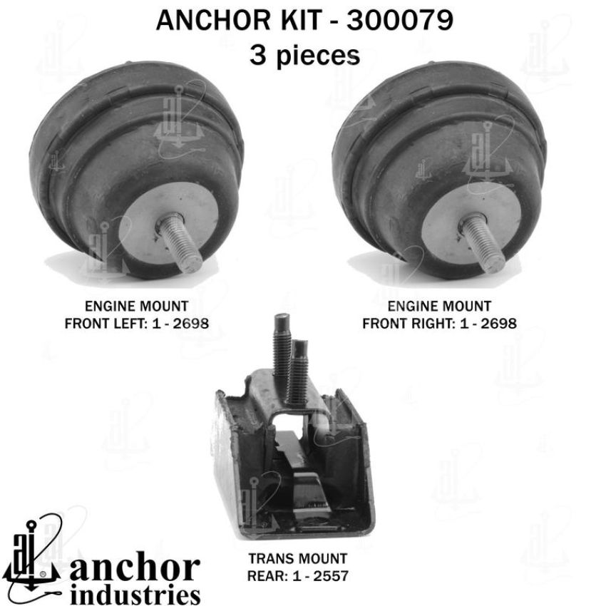 ANCHOR MOUNTS 300079 ENGINE MNT KIT
