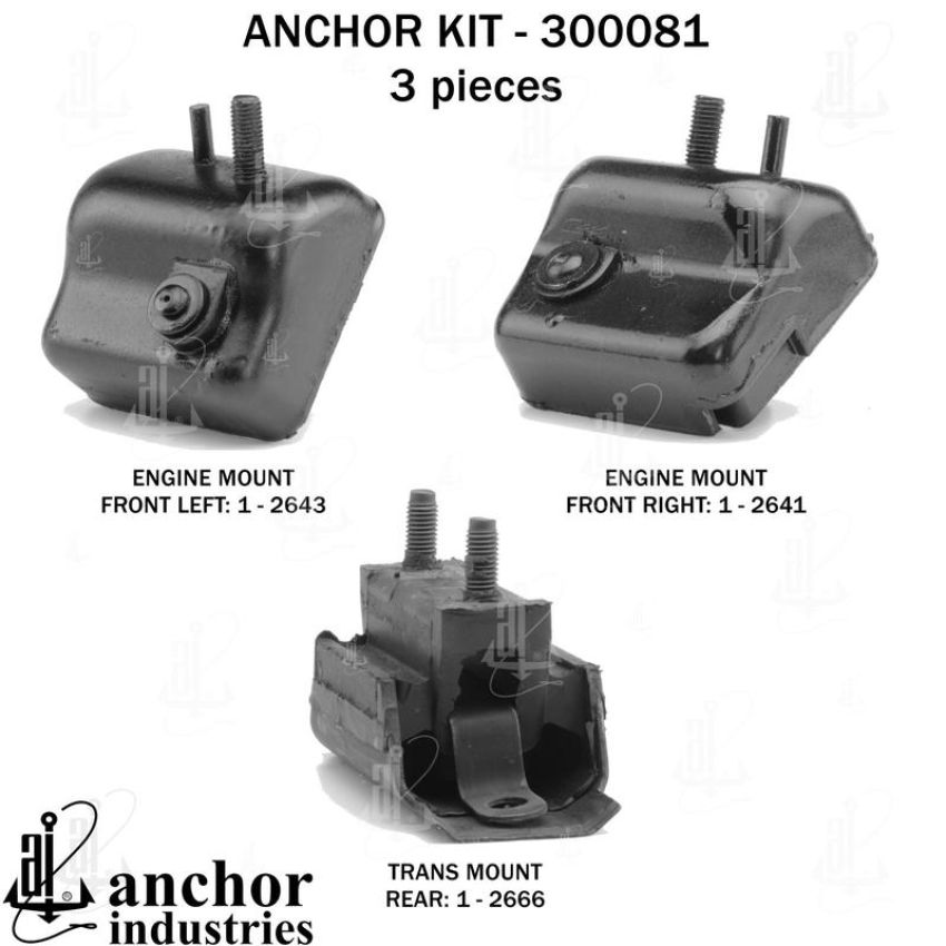 ANCHOR MOUNTS 300081 ENGINE MNT KIT