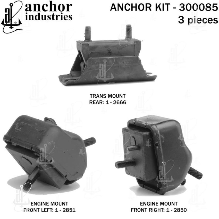 ANCHOR MOUNTS 300085 ENGINE MNT KIT