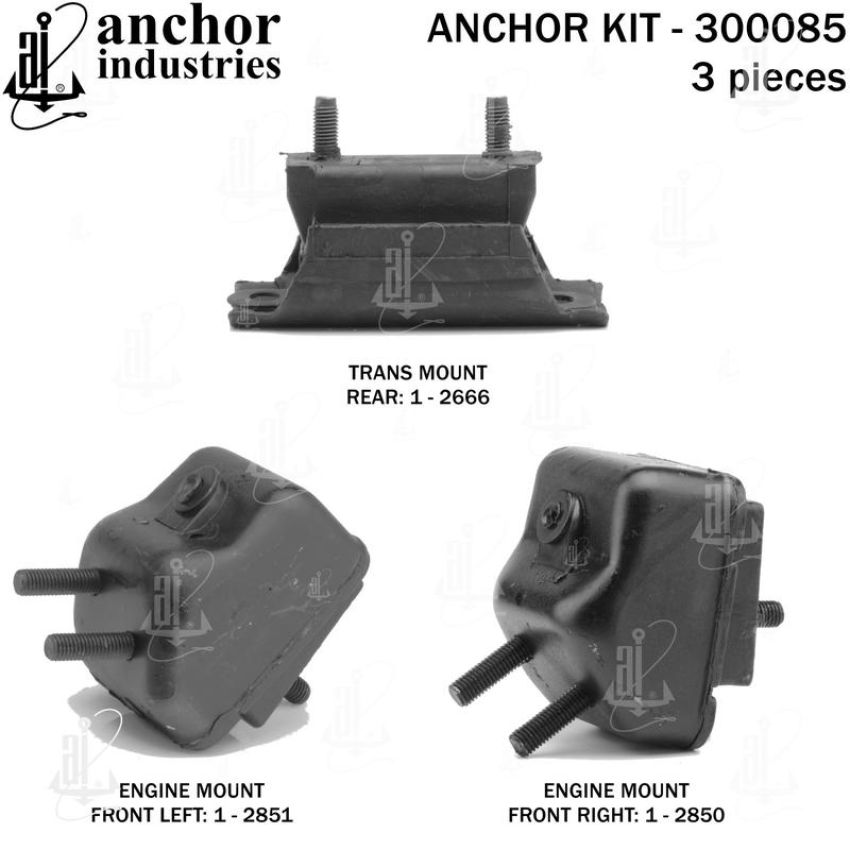 ANCHOR MOUNTS 300085 ENGINE MNT KIT