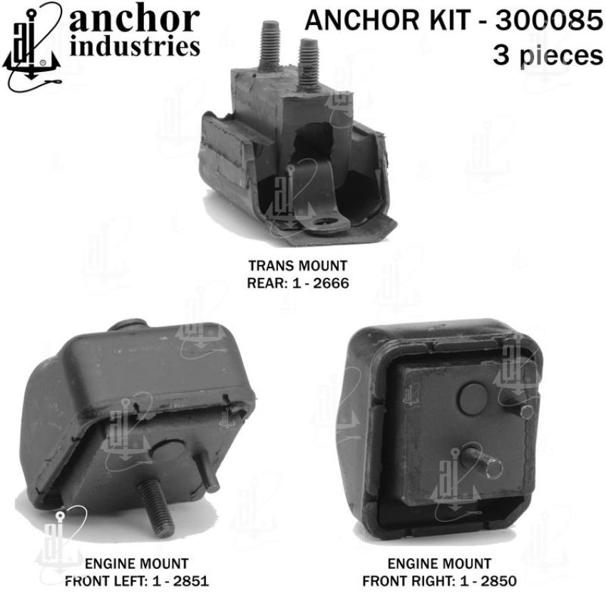 ANCHOR MOUNTS 300085 ENGINE MNT KIT