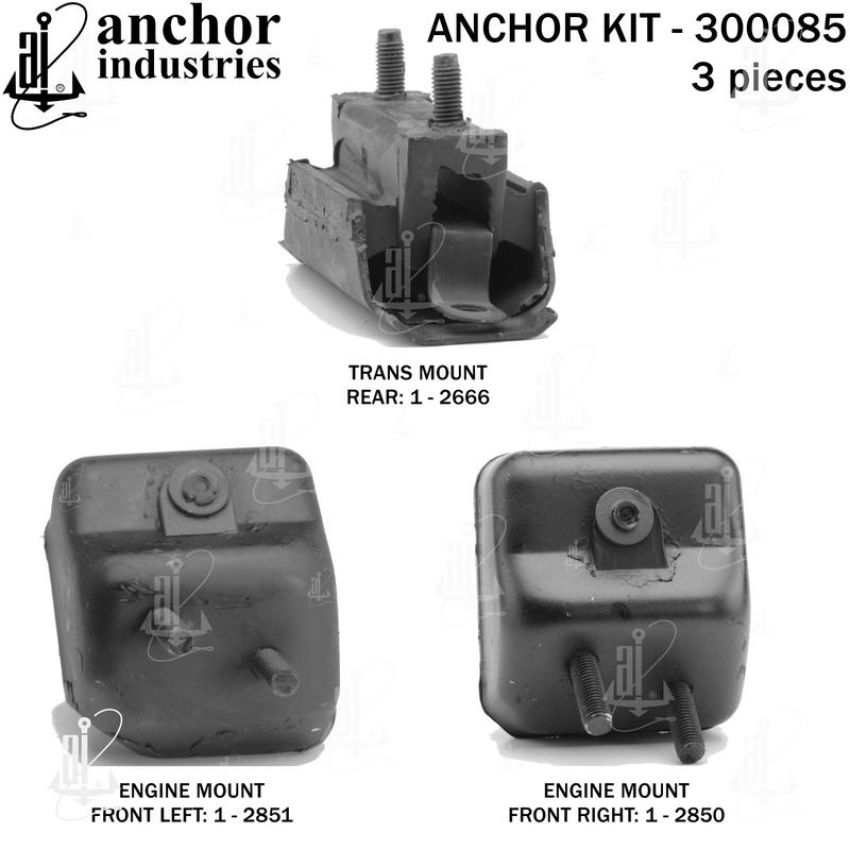 ANCHOR MOUNTS 300085 ENGINE MNT KIT