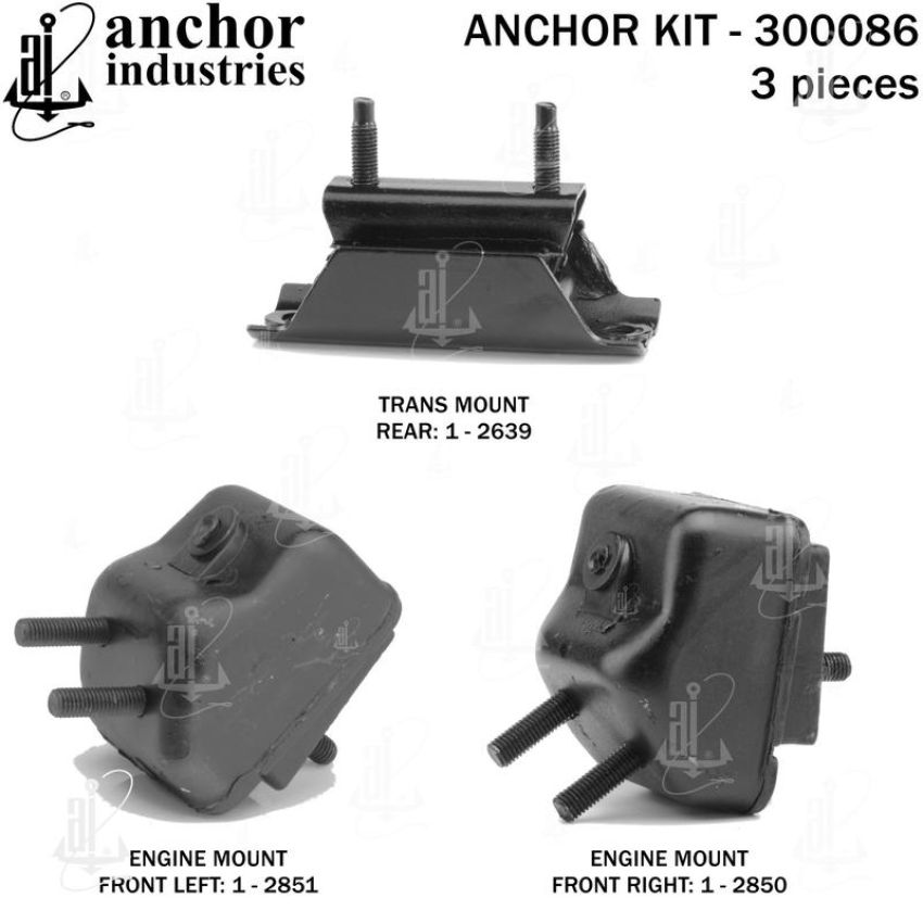 ANCHOR MOUNTS 300086 ENGINE MNT KIT