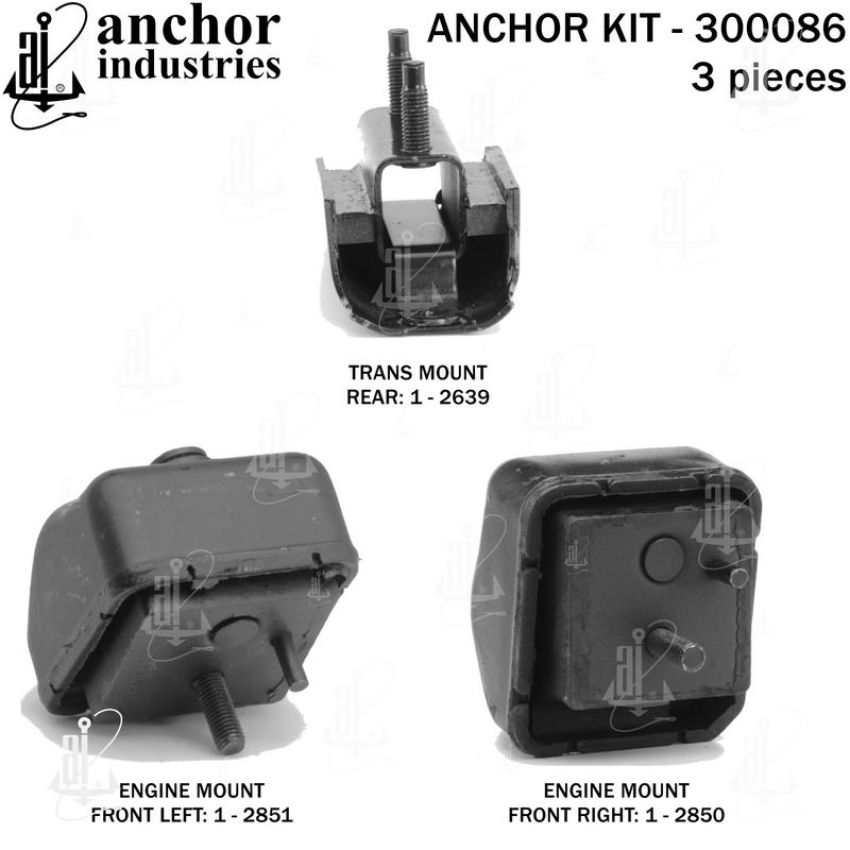 ANCHOR MOUNTS 300086 ENGINE MNT KIT