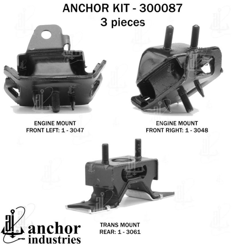 ANCHOR MOUNTS 300087 ENGINE MNT KIT