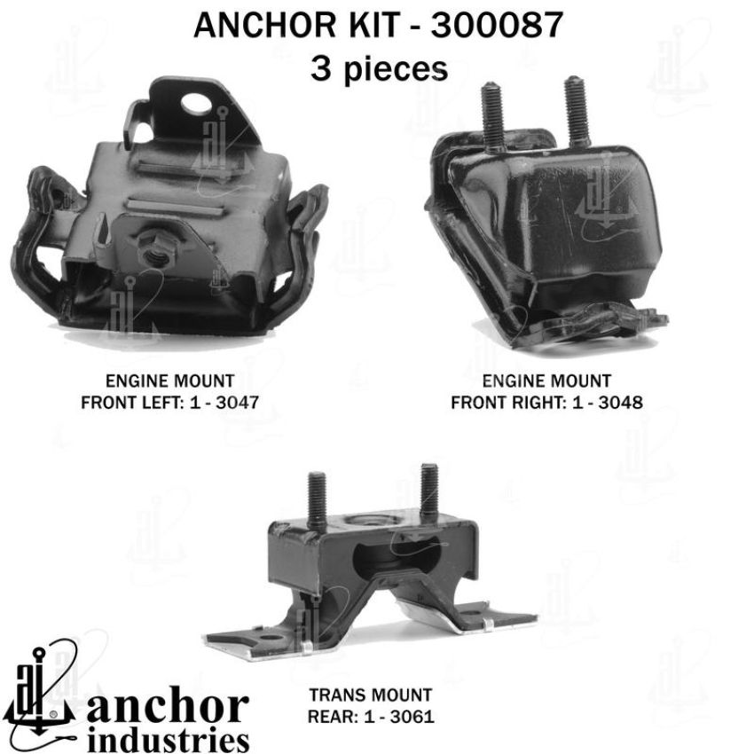 ANCHOR MOUNTS 300087 ENGINE MNT KIT