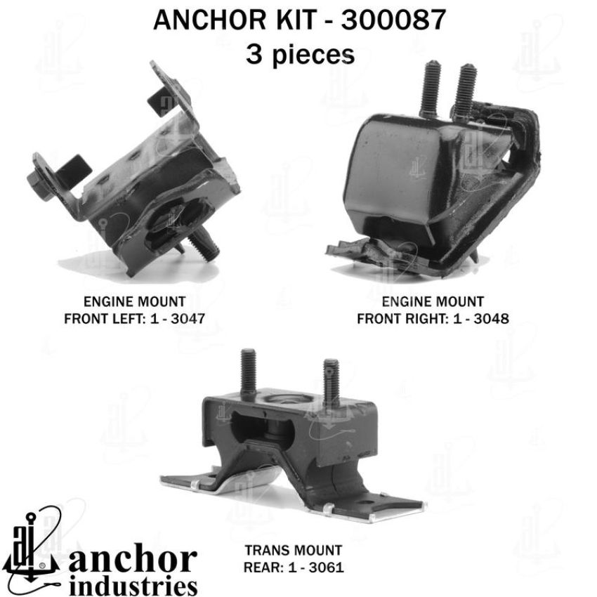ANCHOR MOUNTS 300087 ENGINE MNT KIT
