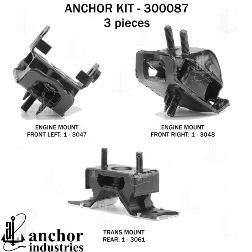 ANCHOR MOUNTS 300087 ENGINE MNT KIT