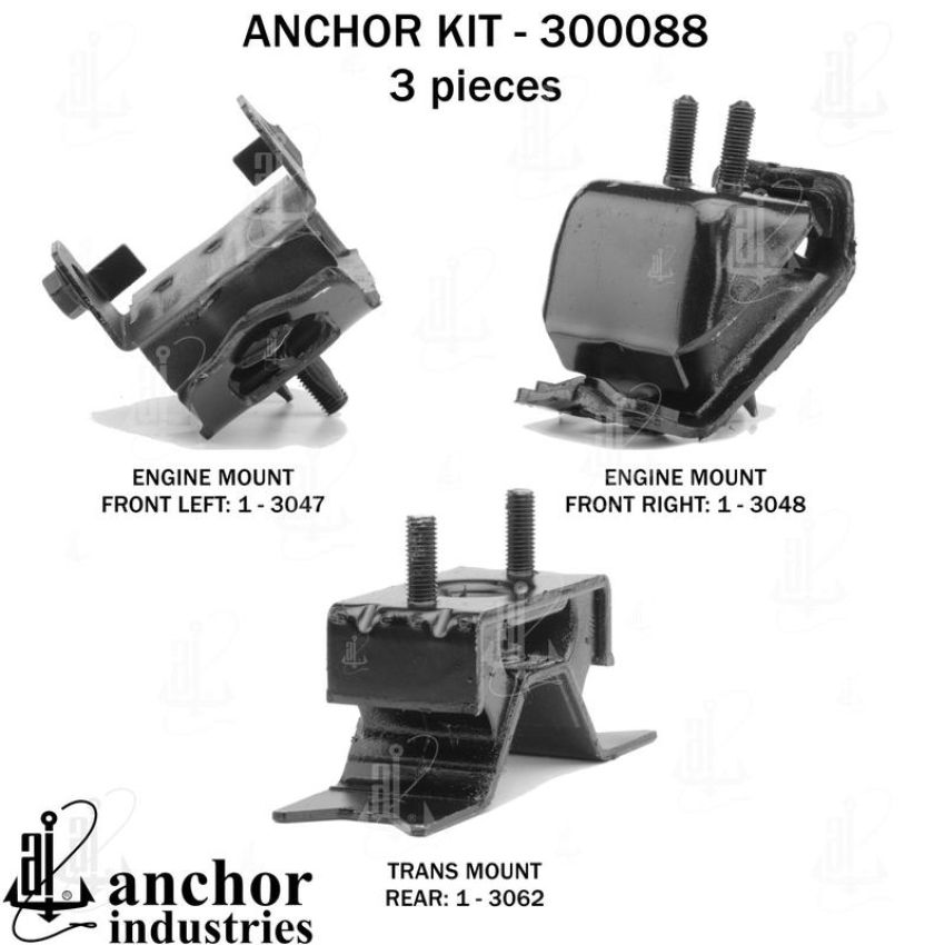 ANCHOR MOUNTS 300088 ENGINE MNT KIT