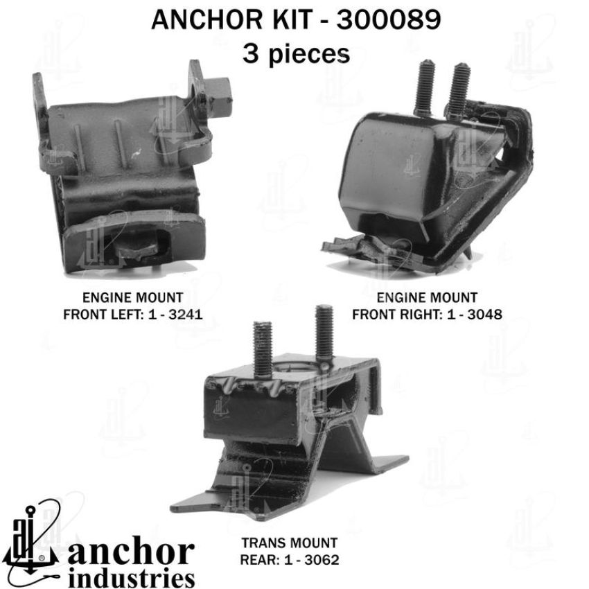 ANCHOR MOUNTS 300089 ENGINE MNT KIT