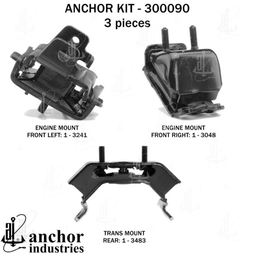 ANCHOR MOUNTS 300090 ENGINE MNT KIT