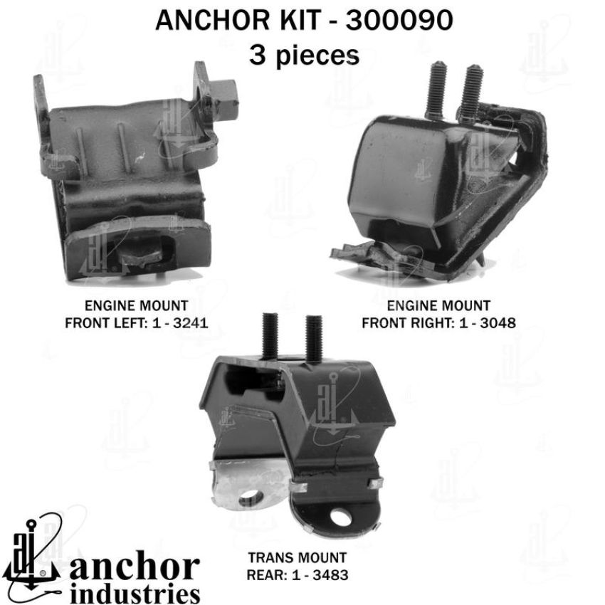 ANCHOR MOUNTS 300090 ENGINE MNT KIT