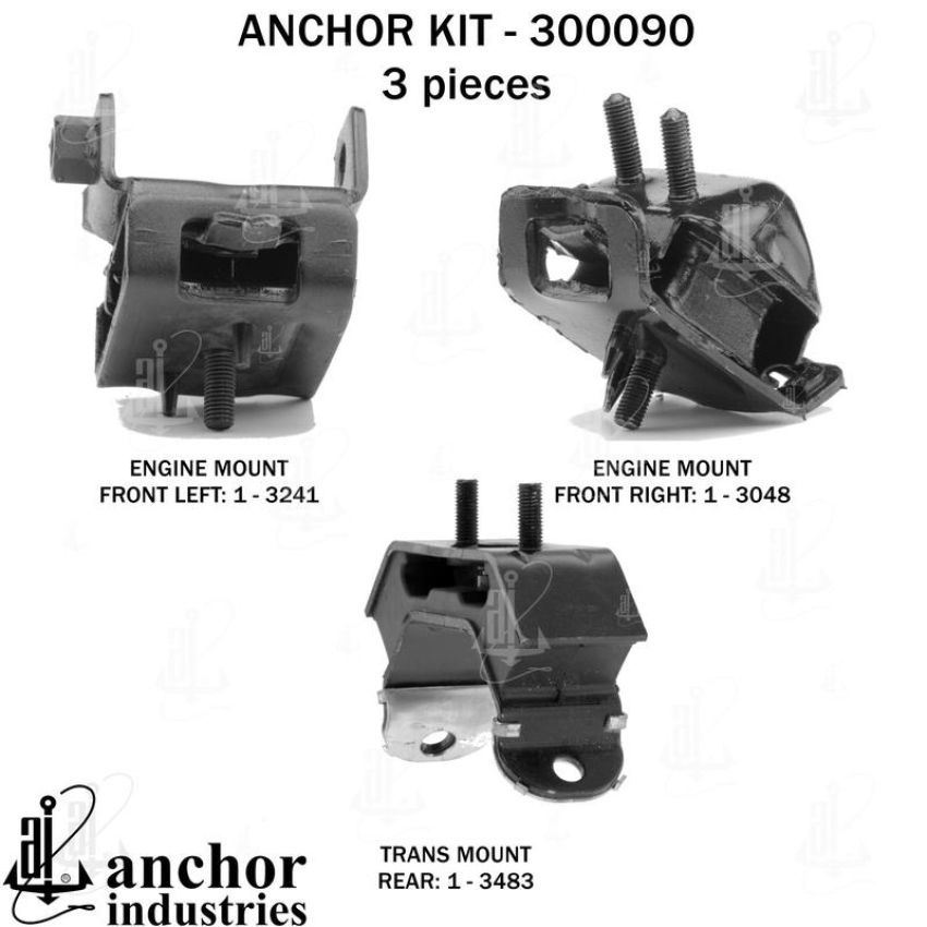 ANCHOR MOUNTS 300090 ENGINE MNT KIT
