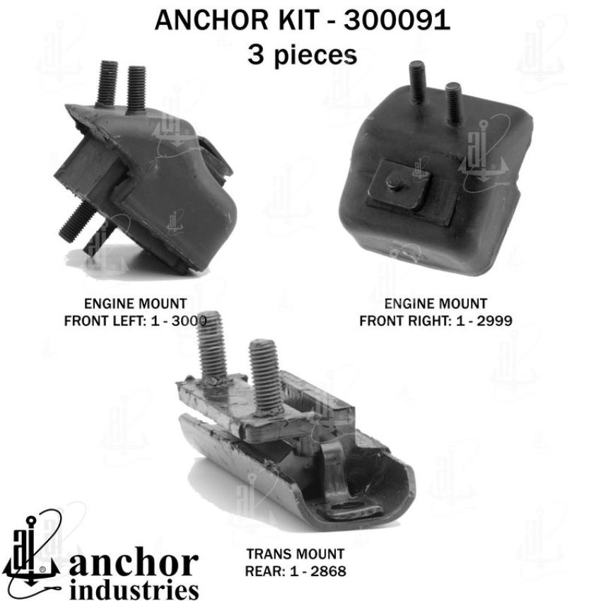 ANCHOR MOUNTS 300091 ENGINE MNT KIT