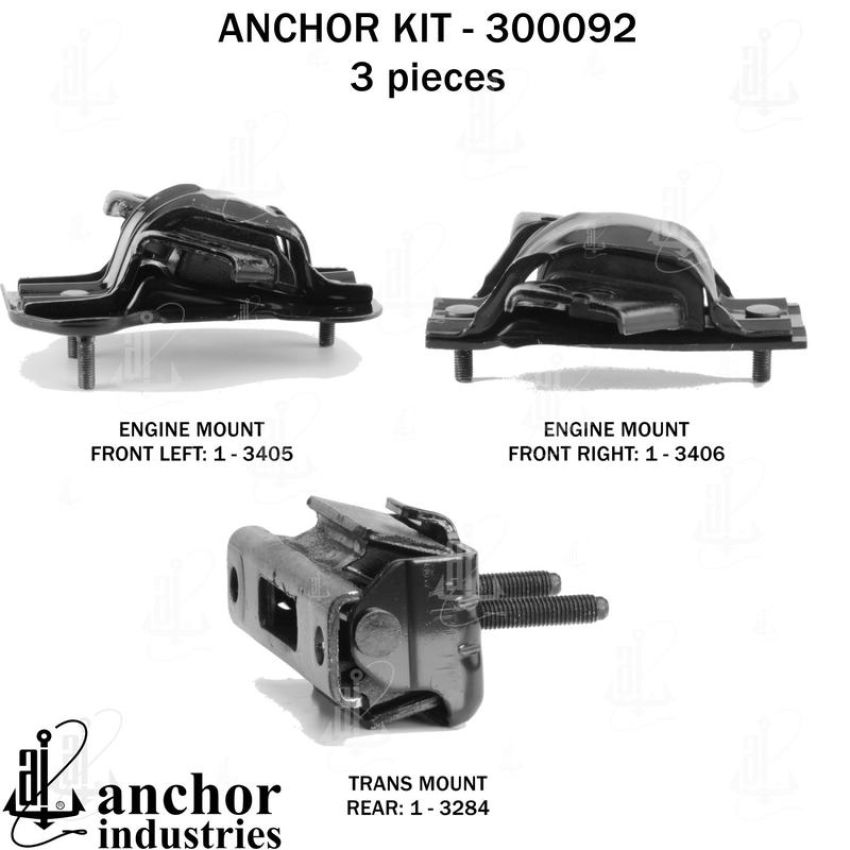 ANCHOR MOUNTS 300092 ENGINE MNT KIT