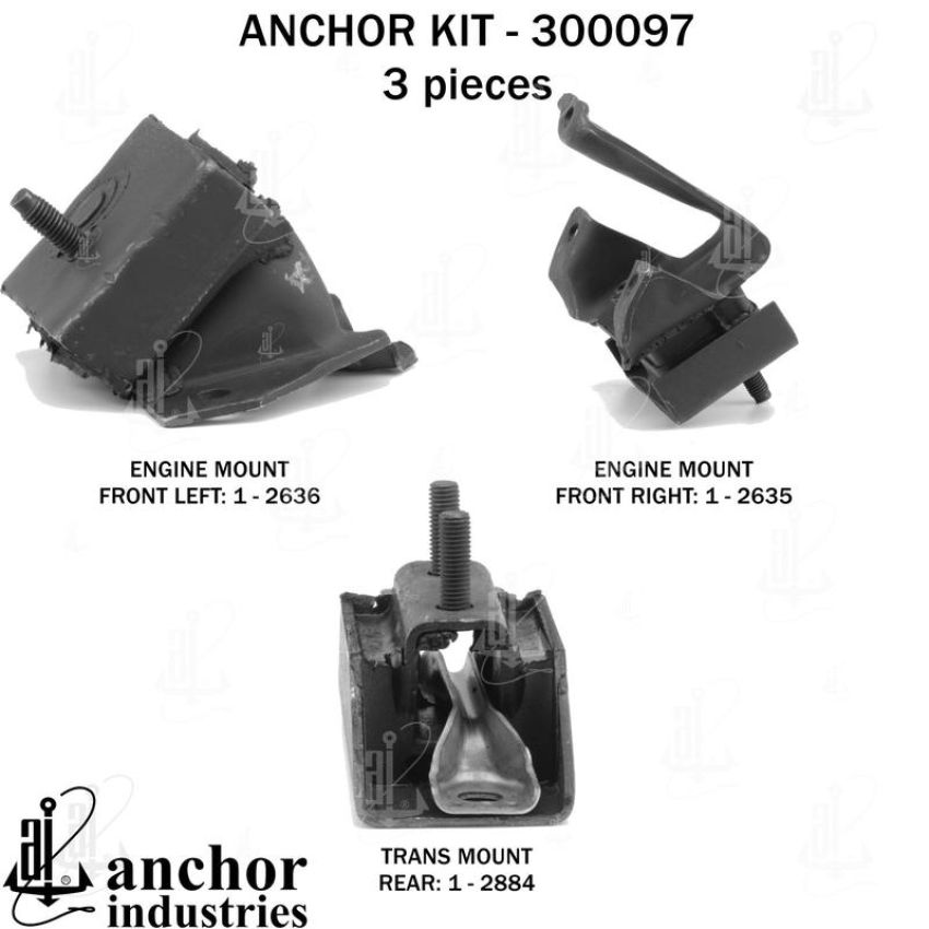 ANCHOR MOUNTS 300097 ENGINE MNT KIT