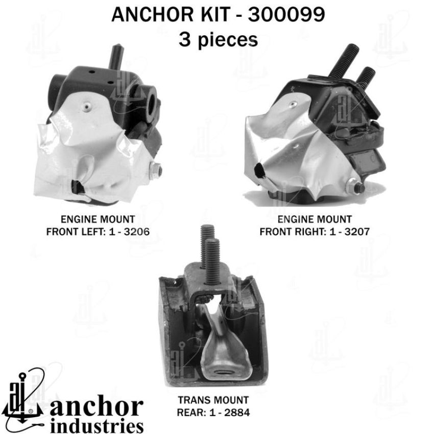 ANCHOR MOUNTS 300099 ENGINE MNT KIT