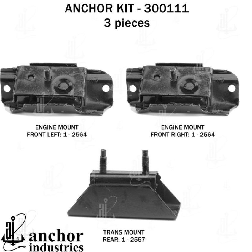 ANCHOR MOUNTS 300111 ENGINE MNT KIT