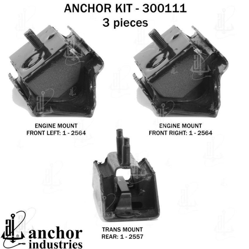 ANCHOR MOUNTS 300111 ENGINE MNT KIT