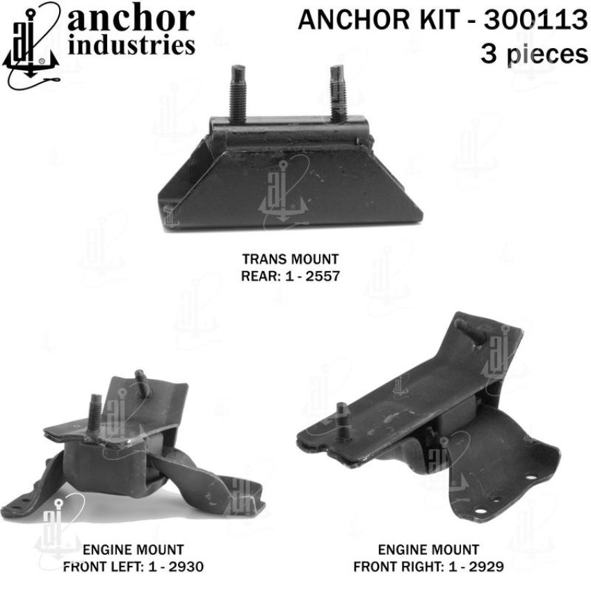 ANCHOR MOUNTS 300113 ENGINE MNT KIT