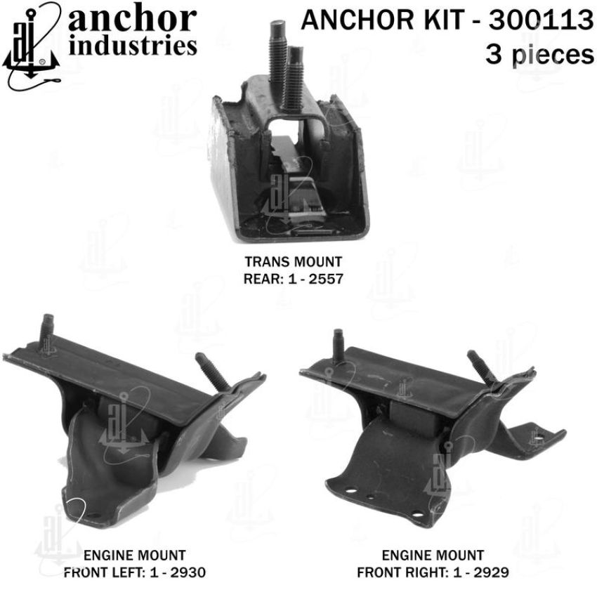 ANCHOR MOUNTS 300113 ENGINE MNT KIT