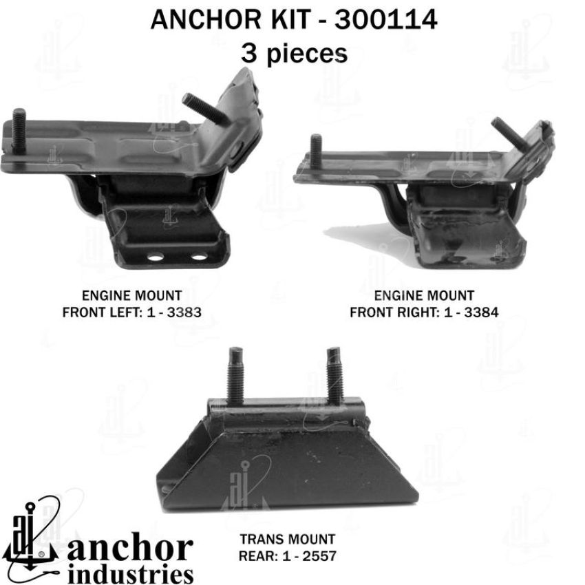 ANCHOR MOUNTS 300114 ENGINE MNT KIT