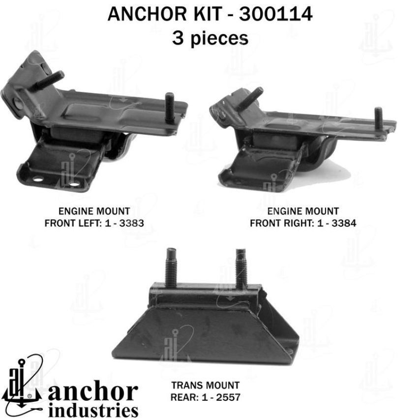 ANCHOR MOUNTS 300114 ENGINE MNT KIT