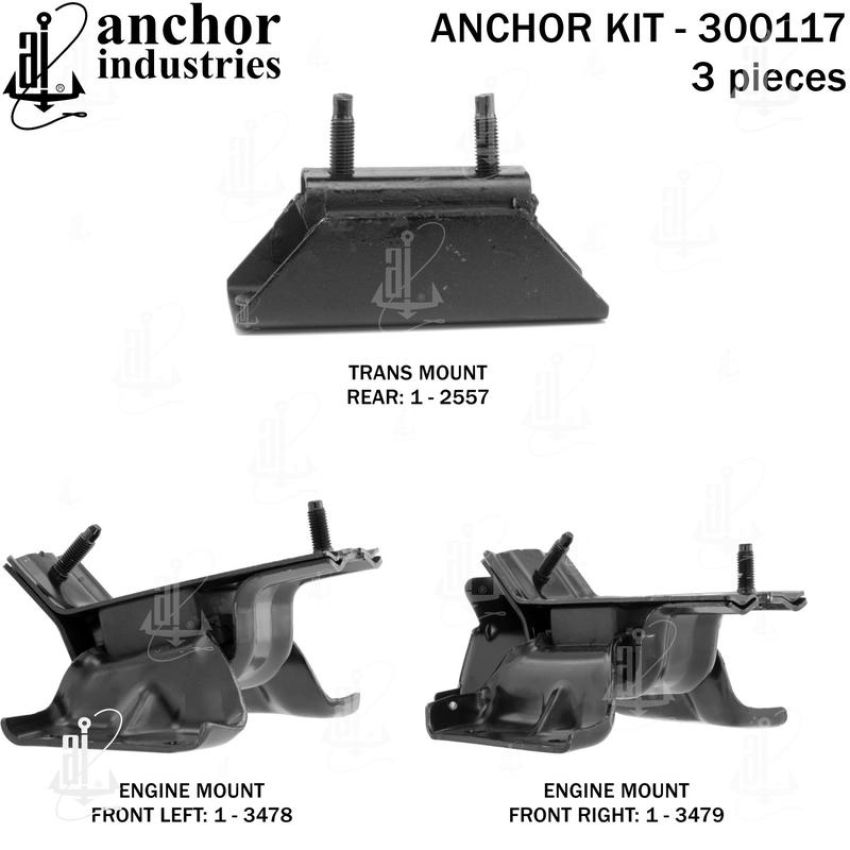 ANCHOR MOUNTS 300117 ENGINE MNT KIT