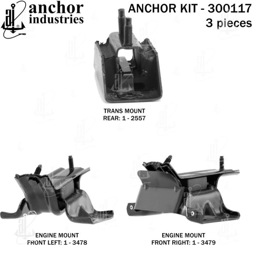 ANCHOR MOUNTS 300117 ENGINE MNT KIT