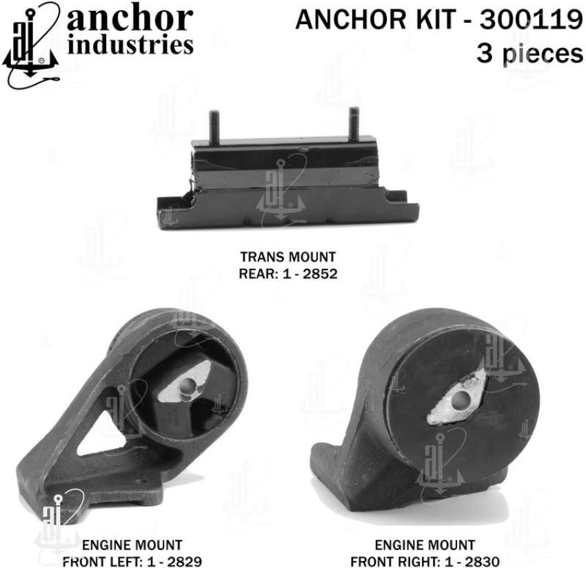 ANCHOR MOUNTS 300119 ENGINE MNT KIT
