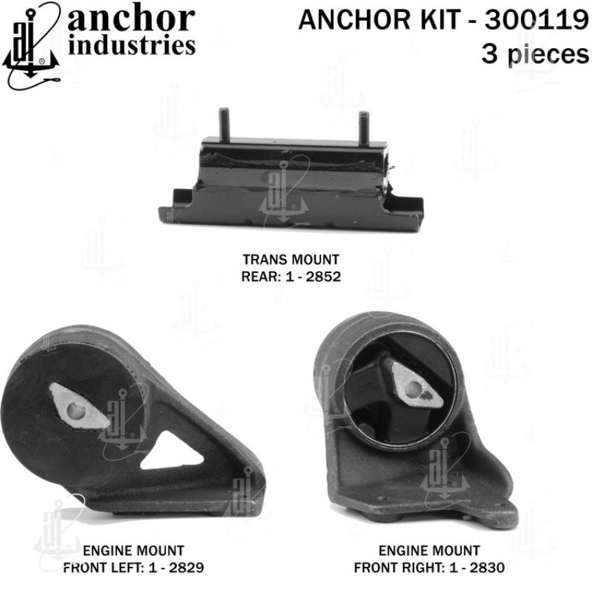 ANCHOR MOUNTS 300119 ENGINE MNT KIT