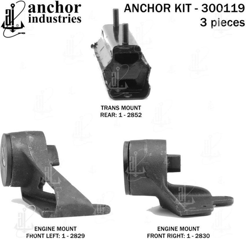 ANCHOR MOUNTS 300119 ENGINE MNT KIT