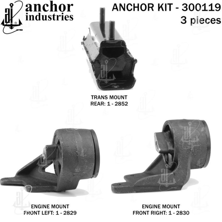 ANCHOR MOUNTS 300119 ENGINE MNT KIT
