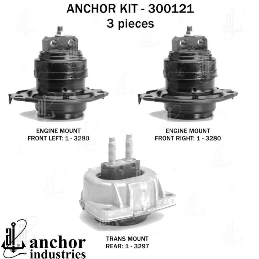 ANCHOR MOUNTS 300121 ENGINE MNT KIT